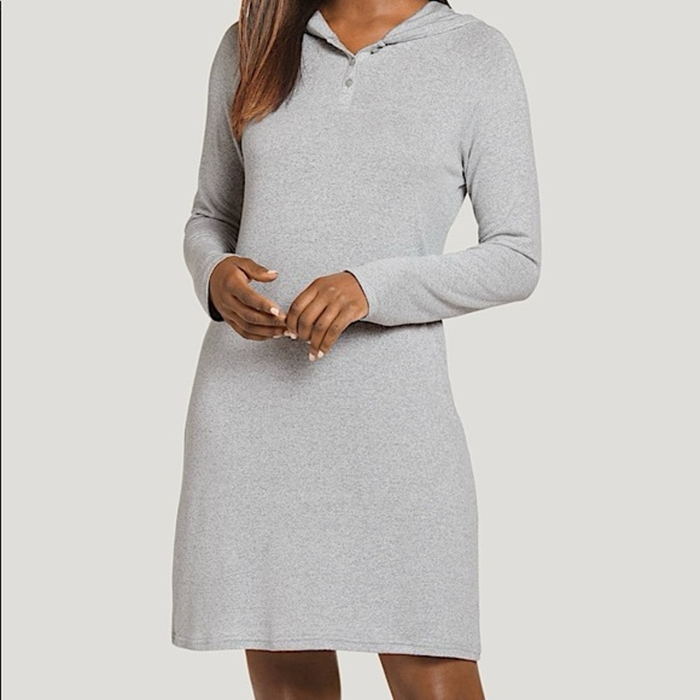 Jockey® Hooded Henley Sleepshirt soft knit
